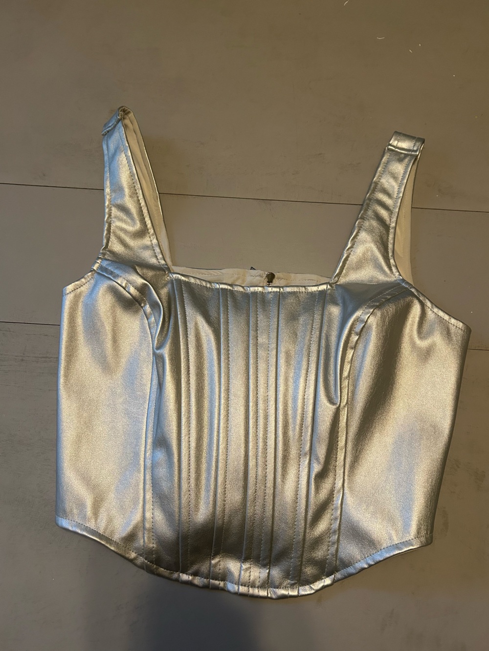 Soprano Silver Metallic Corset
